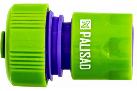Купить Соединитель быстросъемный пластиковый для шланга 3/4 автостоп PALISAD 66165 фото №1