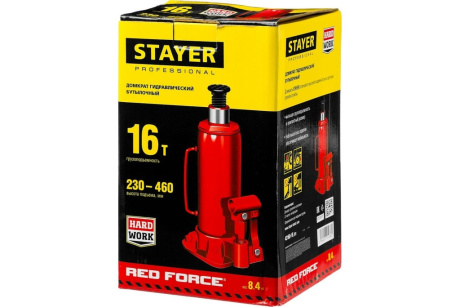 Купить STAYER RED FORCE 16т 230-460мм домкрат бутылочный гидравлический фото №7