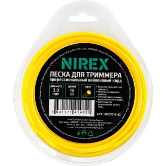 Купить Леска NIREX ROUND 3,0*15 м (Круг)   NRO3015-63 фото №1